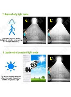 Generic 2 In 1 Solar Light Motion Sensor Security Dummy Camera 77 LED  - Image 4