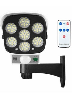 Generic 2 In 1 Solar Light Motion Sensor Security Dummy Camera 77 LED  - Image 2