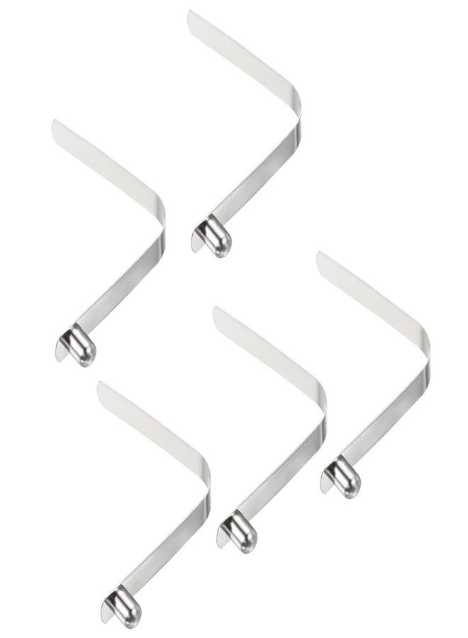 PATIKIL 9.5x7.5mm Kayak Paddle Snaps, 5 Pack Pole Push Button Spring Clips Steel Solid Button Locking Tube Single Pin for Camping Awning Tent Pole - Image 1