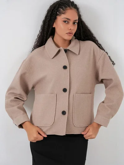 بيغ دارت جاكيت  بأزرار وجيوب