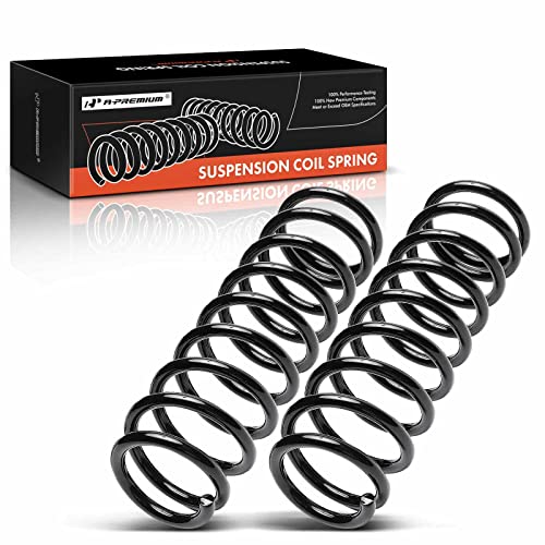 A-Premium 2Pcs Rear Suspension Coil Spring Set Compatible with Mitsubishi Lancer Ralliart 2004-2005 L4 2.4L, Driver and Passenger Side, Replace# MN184178 - Image 1