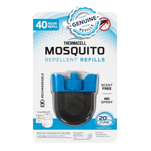 Thermacell Rechargeable Mosquito Repeller Refills; Advanced Repellent Formula Provides 20 Foot Protection Zone; Compatible with Thermacell E-Series & Radius Only; No DEET, Spray or Flame - Image 1