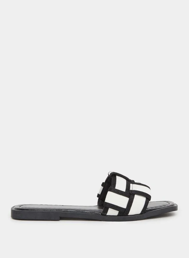 Take Two Take Two Weaving Vamp Flat Sandals