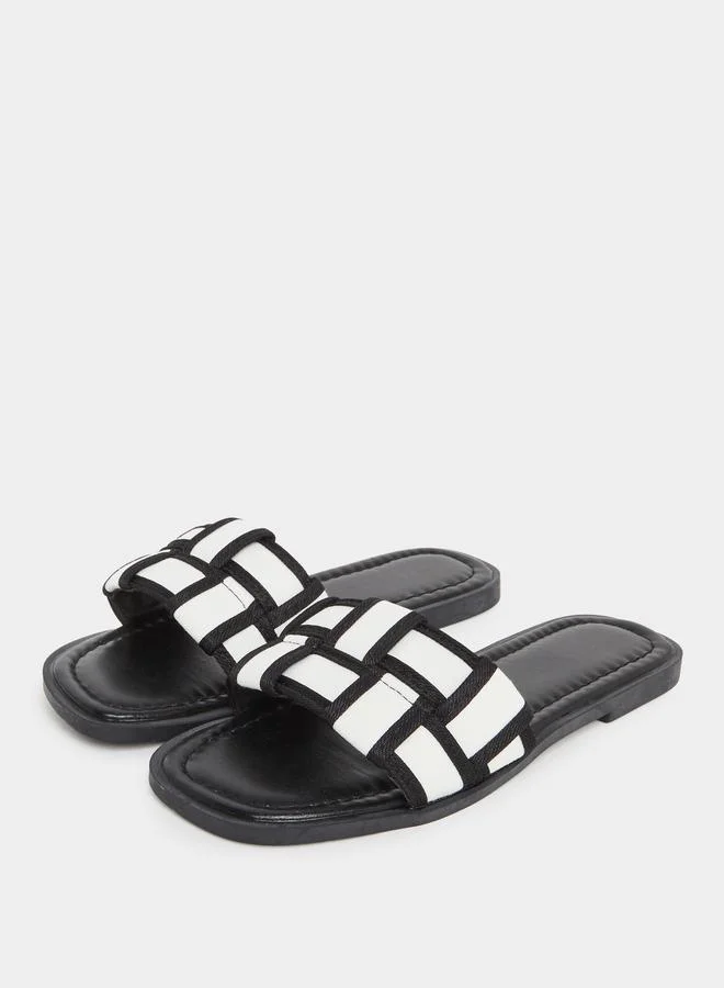 Take Two Take Two Weaving Vamp Flat Sandals