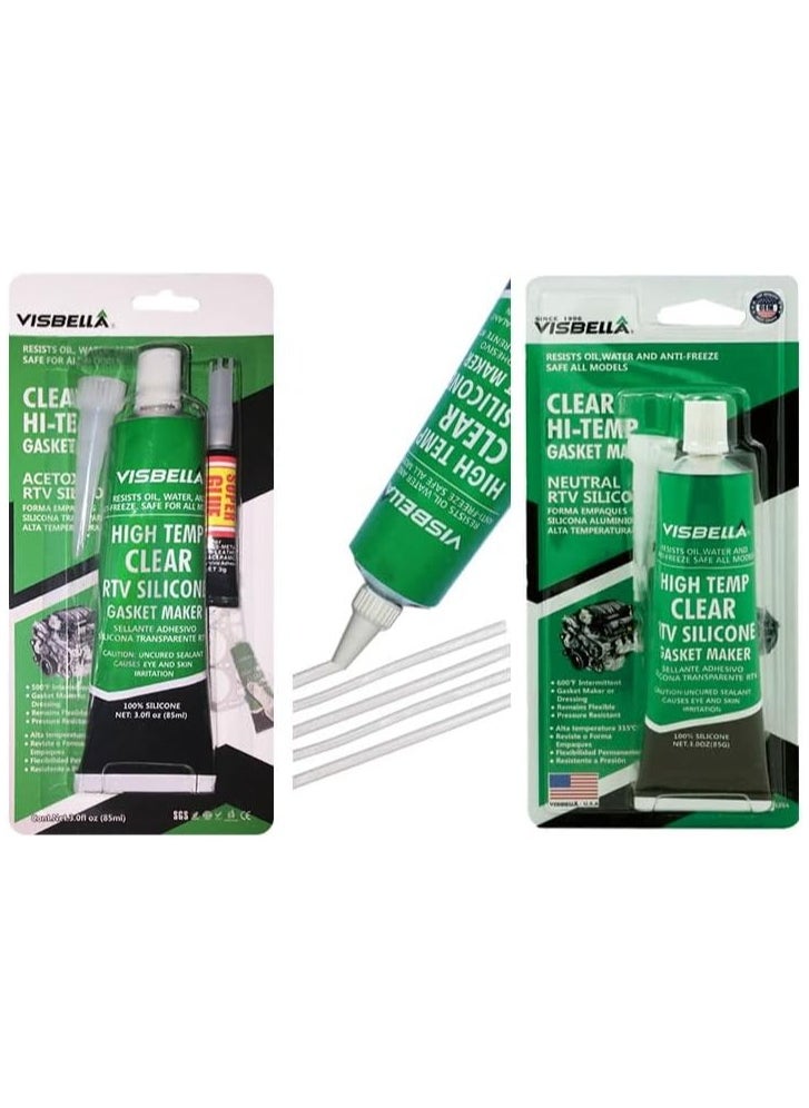 Visbella - Visbella Silicone Oven Glass Door Gasket Seal High Temperature Heat Resistant from -80ºf to 500ºf (Clear) - Image 1