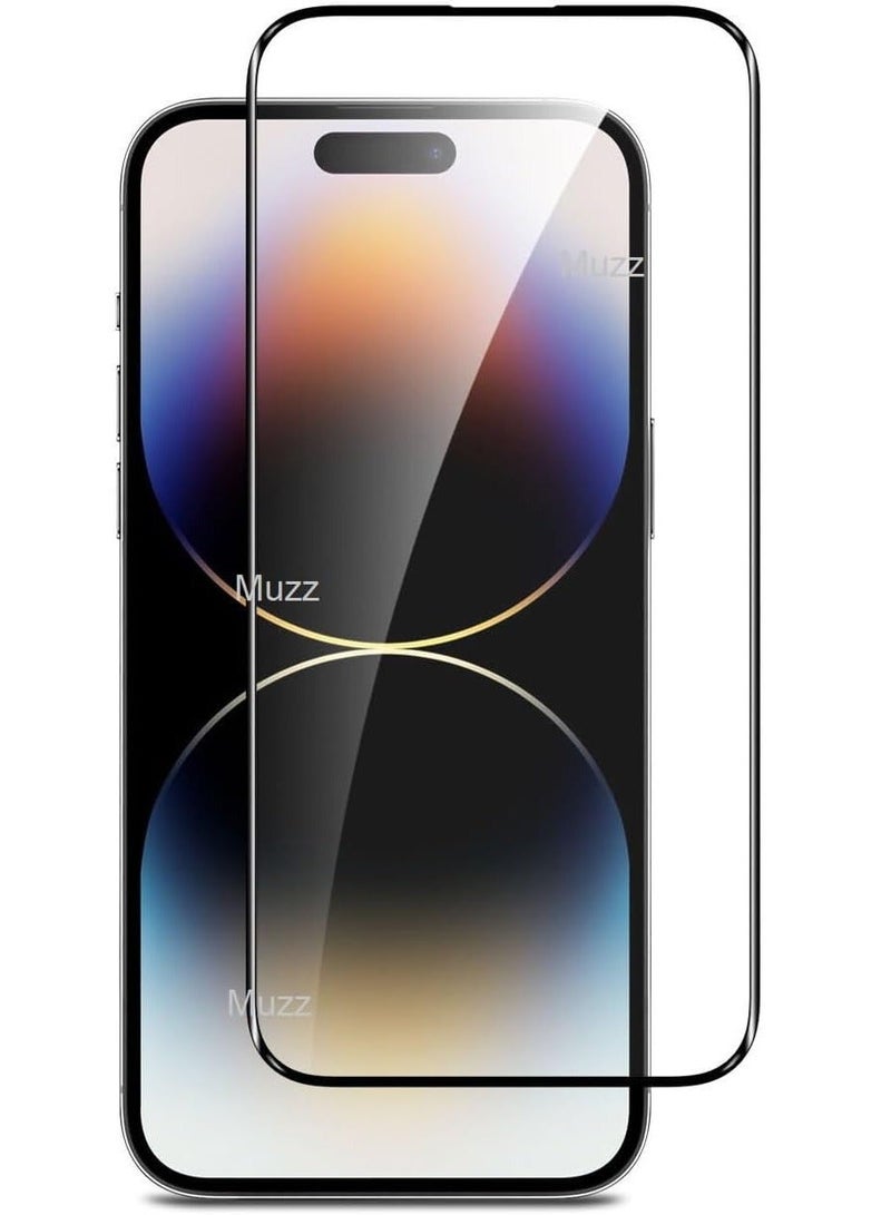 SHOPI Iphone 15 Pro Screen Protector Tempered Glass,3D Curved Edge High Definition Anti Scratch 9H Hardness Bubble-Free Case Friendly Full Glue Screen Protector for Iphone 15 Pro 5G 2023 (5D Glass Black) - Image 5