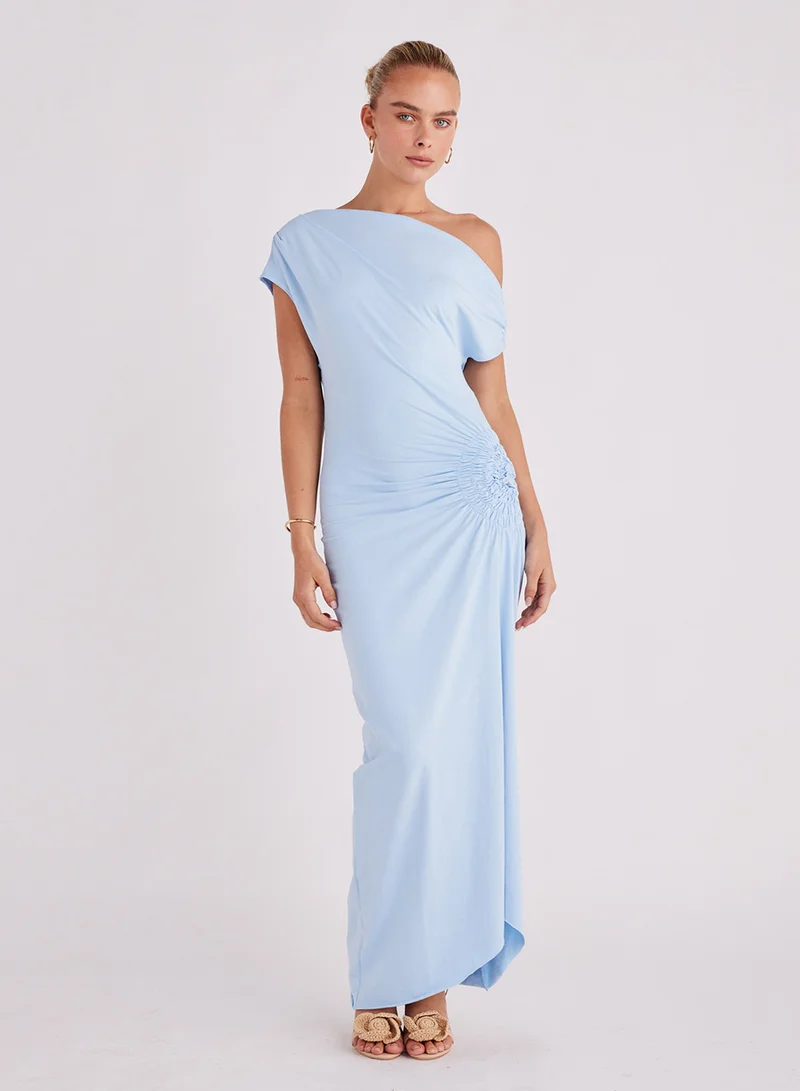 SNDYS Olividae One Shoulder Bodycon Maxi Dress