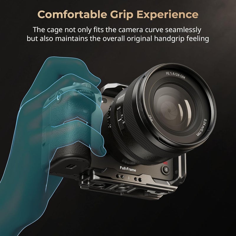 SMALLRIG HawkLock Quick Release Half Cage for Sony FX3 / FX30, with Cold Shoe and NATO Rail, Quick Release Plate for Arca, for Sony XLR Handle, for DJI RS 3 / RS 3 Pro/RS 4 / RS 4 Pro Gimbal - Image 5