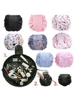 Generic Portable Folding Drawstring Makeup Bag Large Capacity Lazy Cosmetic Organizer Pouch Magic Travel Toiletry Bags For Women's Multicolour  - Image 4