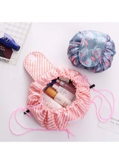 Generic Portable Folding Drawstring Makeup Bag Large Capacity Lazy Cosmetic Organizer Pouch Magic Travel Toiletry Bags For Women's Multicolour  - Image 5