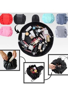 Generic Portable Folding Drawstring Makeup Bag Large Capacity Lazy Cosmetic Organizer Pouch Magic Travel Toiletry Bags For Women's Multicolour  - Image 3
