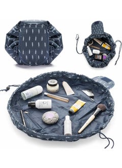 Generic Portable Folding Drawstring Makeup Bag Large Capacity Lazy Cosmetic Organizer Pouch Magic Travel Toiletry Bags For Women's Multicolour  - Image 2