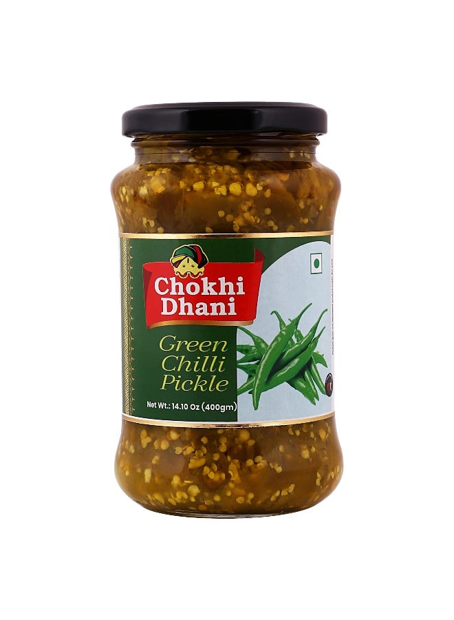 Chokhi Dhani Green Chili Pickle, 400 gm - Image 5