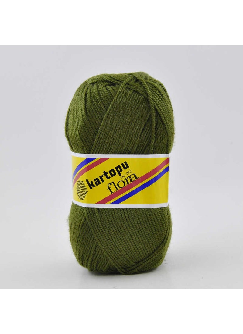 Kartopu - Flora K410 5 Pieces Booties Yarn Khaki - Image 1