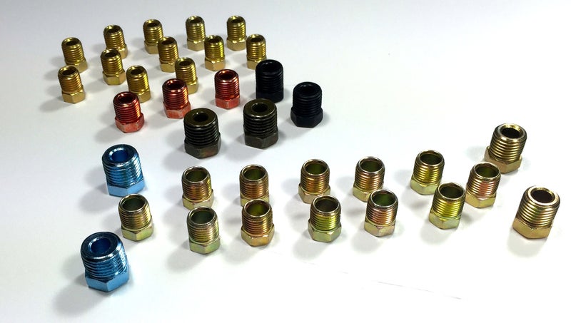 The Stop Shop SAE Brake Line Fitting Kit for Inverted Flares on 316 and 14 Tube - Image 3