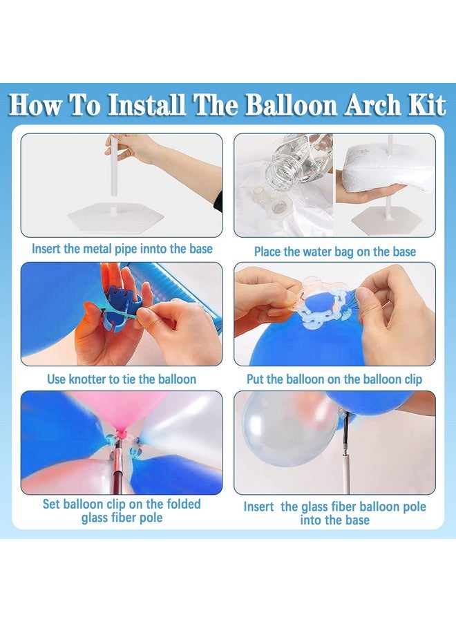 JOYYPOP Improved Balloon Arch Kit, 10ft Wide & 9ft Tall Balloon Arch Stand with Base for Birthday Baby Shower Graduation Party Decorations Wedding Supplies With 2 Handheld Pumps - Image 4