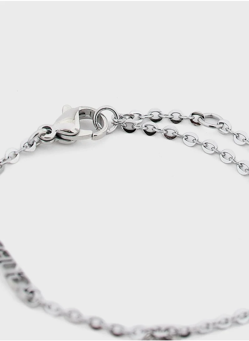 GUESS Heart Charm Bracelet