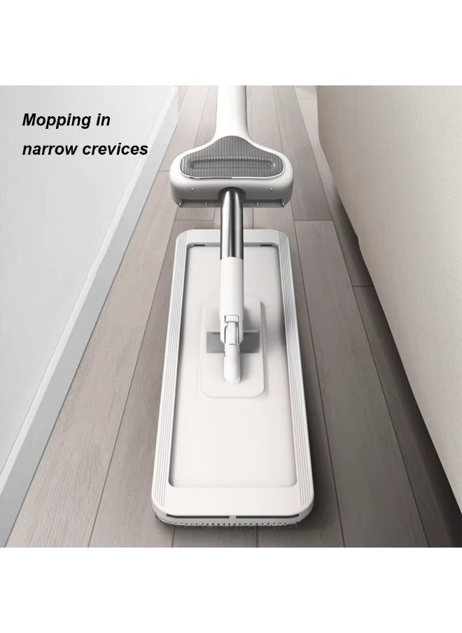 Premium Microfiber Floor Mop - With Foldable Bucket for Easy Storage, Faster Cleaning and Lasting Cleanliness