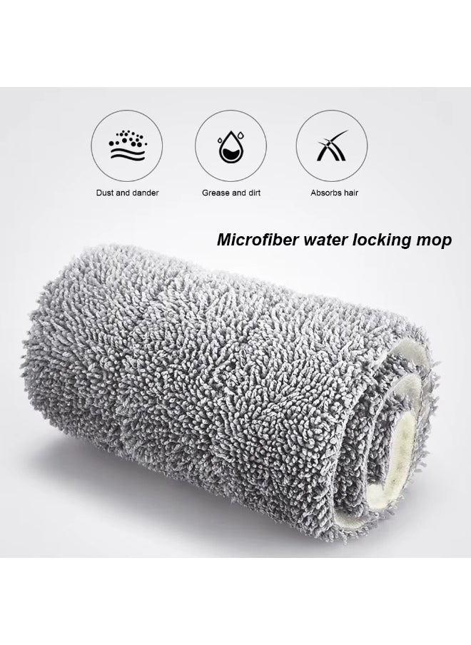 Premium Microfiber Floor Mop - With Foldable Bucket for Easy Storage, Faster Cleaning and Lasting Cleanliness
