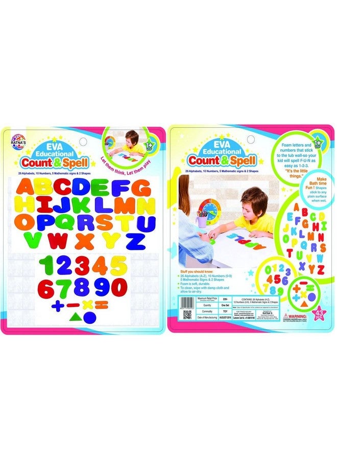 RATNA'S Ratnas Educational Eva Count & Spell containing Foam Letters & Numbers - Image 1