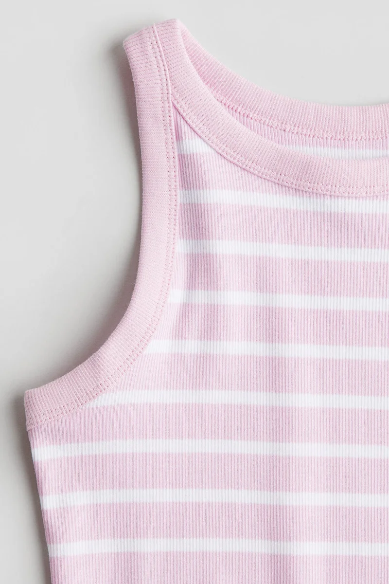 H&M Ribbed cotton vest top
