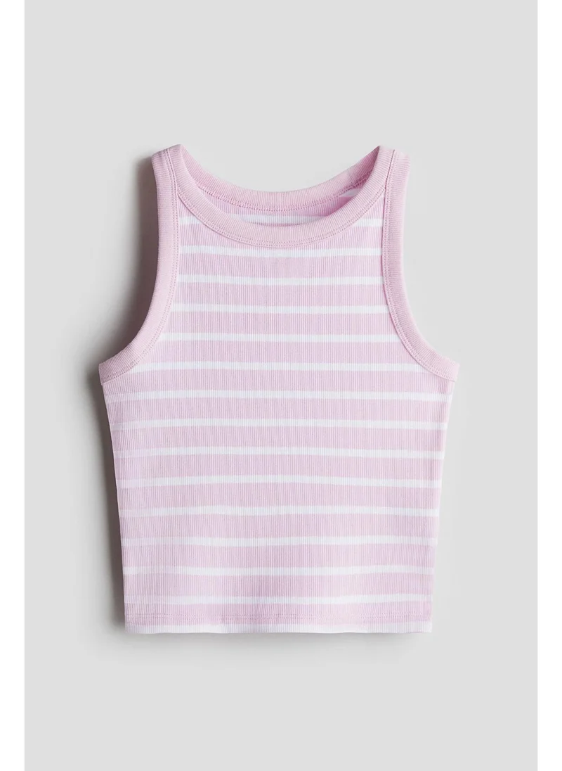 H&M Ribbed cotton vest top