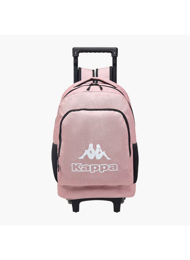 Kappa Girls Logo Print 3-Piece Trolley School Backpack Set - 45x20x30 cm  - Image 2