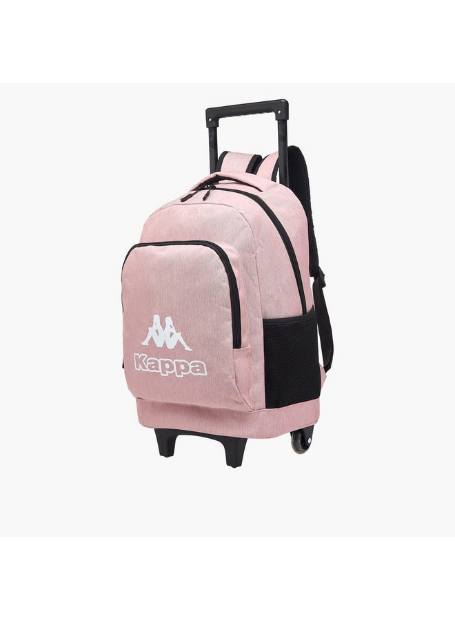 Kappa Girls Logo Print 3-Piece Trolley School Backpack Set - 45x20x30 cm  - Image 4