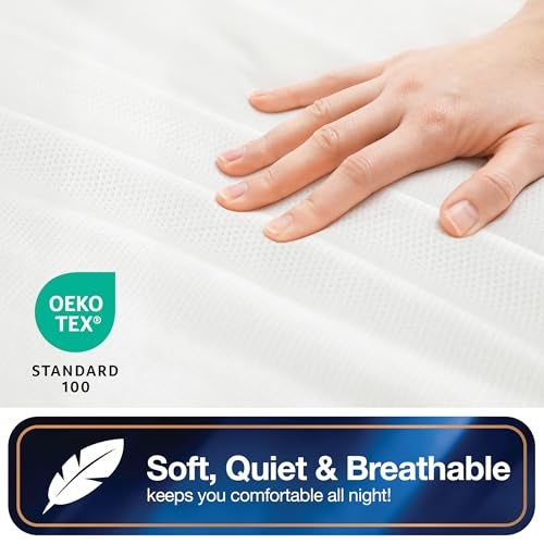 Bed Bug Blocker All-in-One Mattress Protector, Zippered Encasement, Water & Stain Resistant, Triple Seal Protection, RV Short Twin, White - Image 4