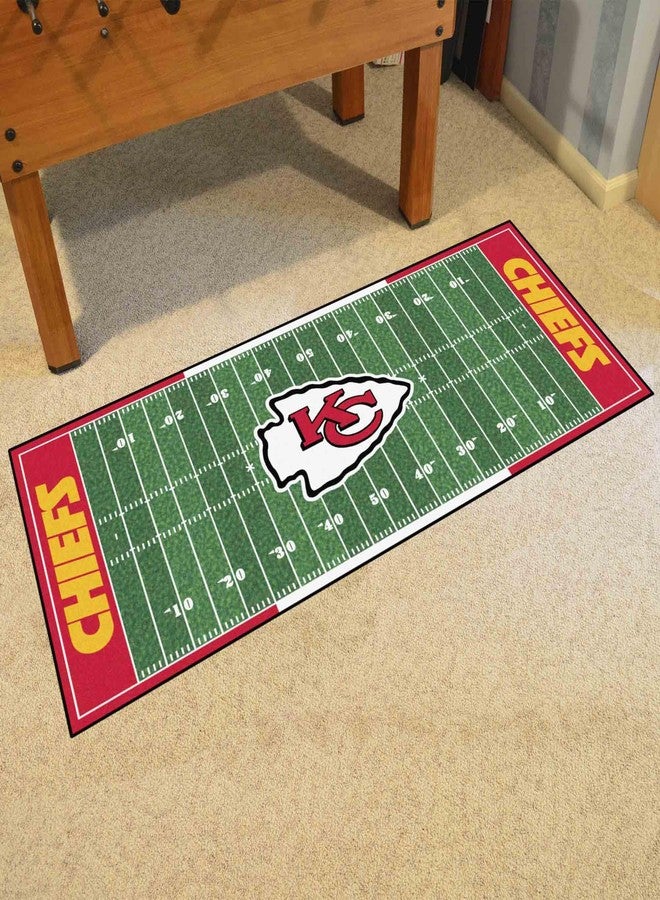 FANMATS 7356 NFL - Kansas City Chiefs Field Runner Rug - 30in. x 72in. - "KC Arrow" Primary Logo - Image 2