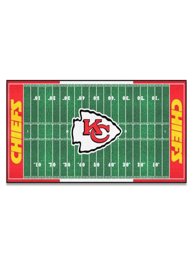 FANMATS 7356 NFL - Kansas City Chiefs Field Runner Rug - 30in. x 72in. - "KC Arrow" Primary Logo - Image 1