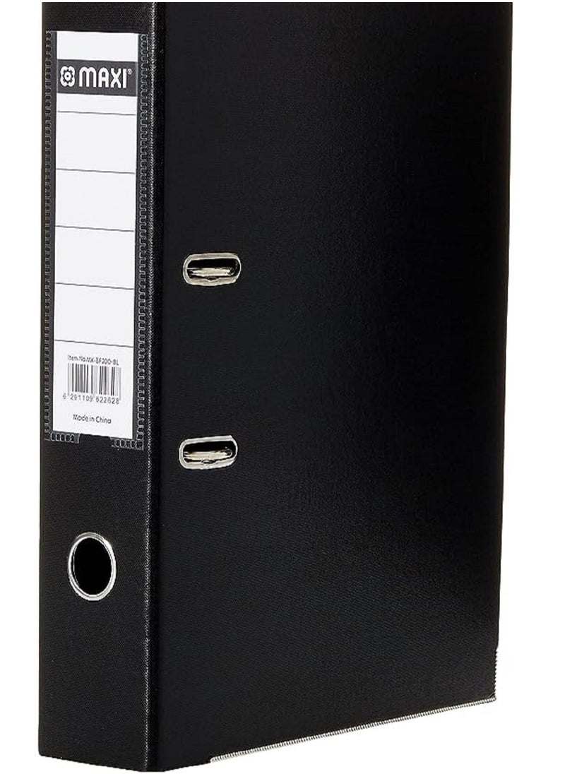 Maxi Box File PP Lever Arch Black F/S Broad A4