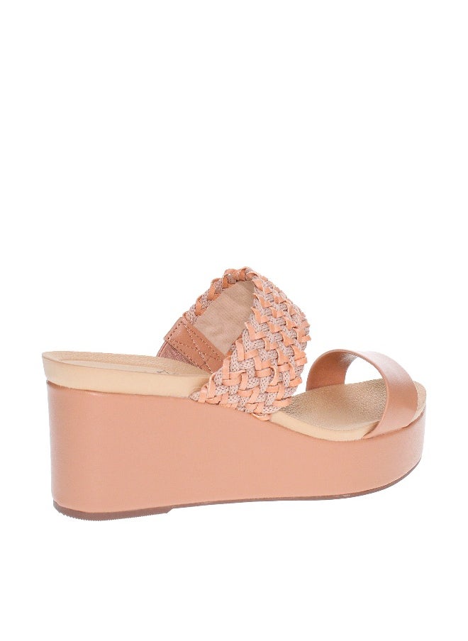Beira Rio Beira Rio Ladies Wedge Sandals Nude | Made In Brazil  - Image 5