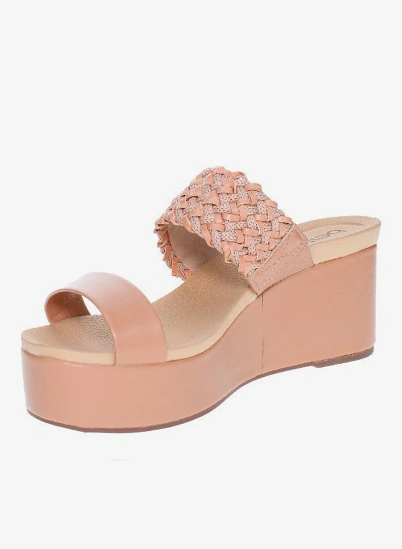 Beira Rio Nude Wedge Sandals for Women – Stylish Wedge Heel Sandals for Girls & Daily Wear for Women | Best Price UAE