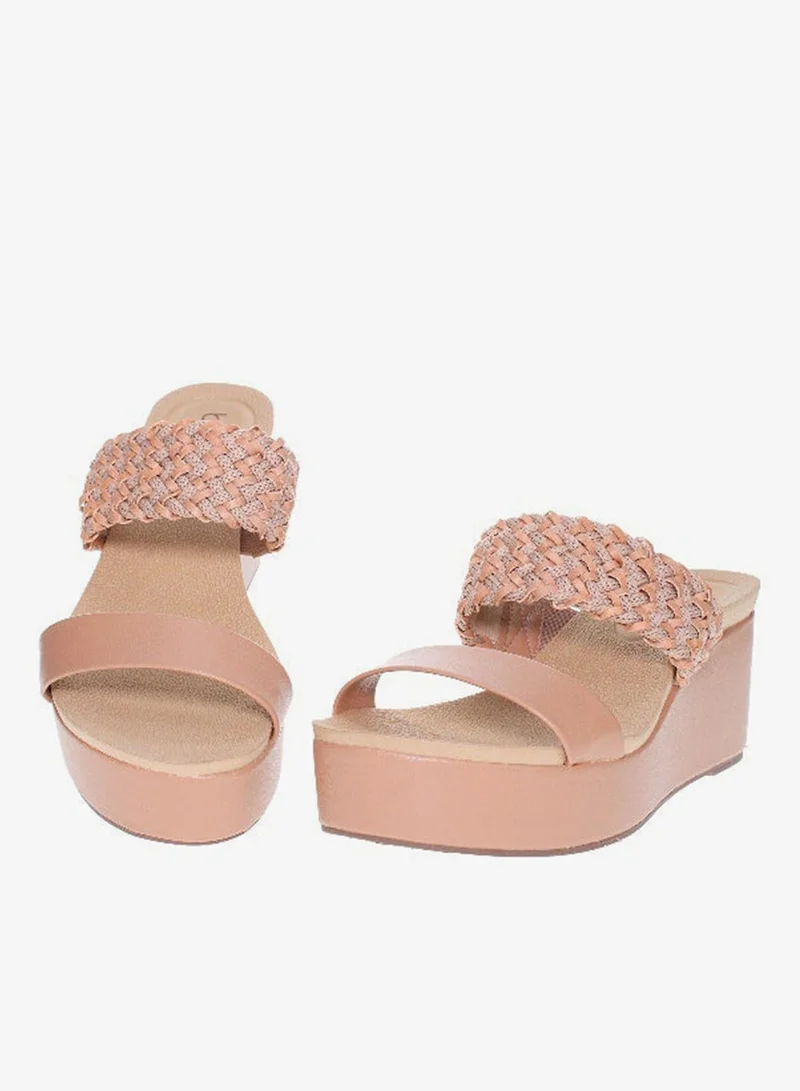 Beira Rio Nude Wedge Sandals for Women – Stylish Wedge Heel Sandals for Girls & Daily Wear for Women | Best Price UAE