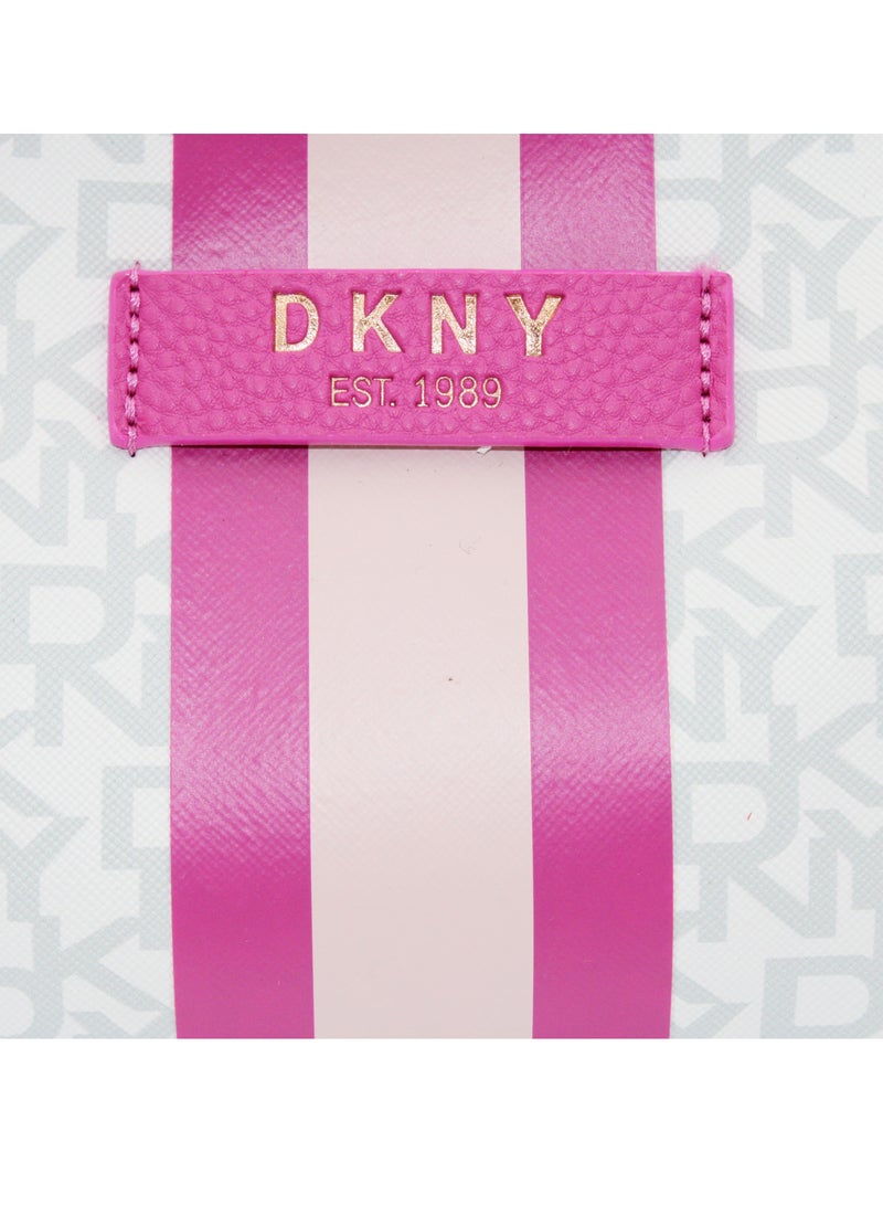 DKNY Signature Stripe 2.0 T Stand Cosmetic Bag, Travel Make up Bag Small, Small Lightweight Cosmetic Bag Storage Bag, Small Makeup Bag, Travel Toiletry Bag - Image 4
