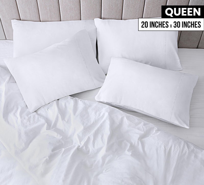 Utopia Bedding Queen Pillow Cases - 4 Pack - Envelope Closure - Soft Brushed Microfiber Fabric - Shrinkage and Fade Resistant Pillow Covers Queen Size 20 X 30 Inches (Queen, White) - Image 2