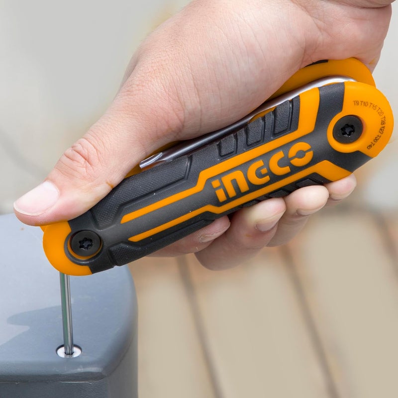 INGCO Ingco Torx Key Set T9 T10 T15 T20 T25 T27 T30 T40 - Image 2
