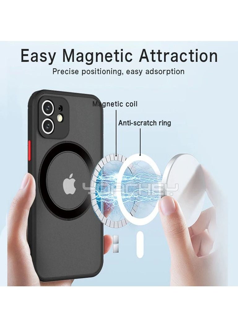 iPhone 13 Case, Protective Matt Case with Magsafe for iPhone 13 6.1" Green