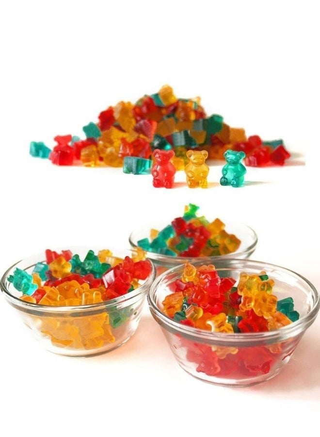 50-Cavity Bear Silicone Mold for Gummy Candy, Chocolate & Jelly – Flexible Food Grade Non-Stick Silicone Mold for Gummy Bears, Chocolate, Ice Cubes, Candy, Soap, Wax Melts, Mini Desserts & Baking, Freezer, Oven & Dishwasher Safe, Multi-Color - Image 5