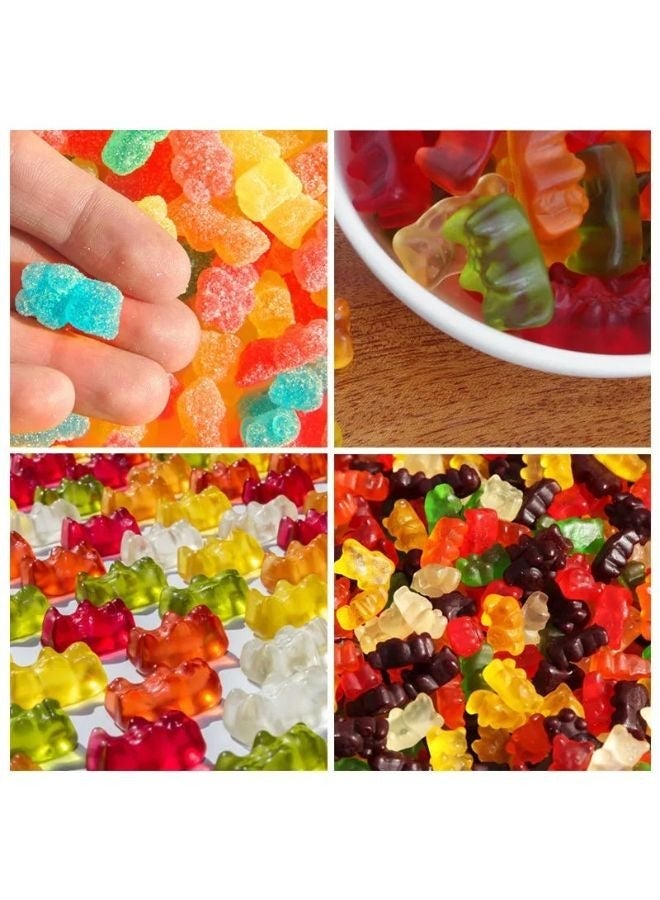 50-Cavity Bear Silicone Mold for Gummy Candy, Chocolate & Jelly – Flexible Food Grade Non-Stick Silicone Mold for Gummy Bears, Chocolate, Ice Cubes, Candy, Soap, Wax Melts, Mini Desserts & Baking, Freezer, Oven & Dishwasher Safe, Multi-Color - Image 4