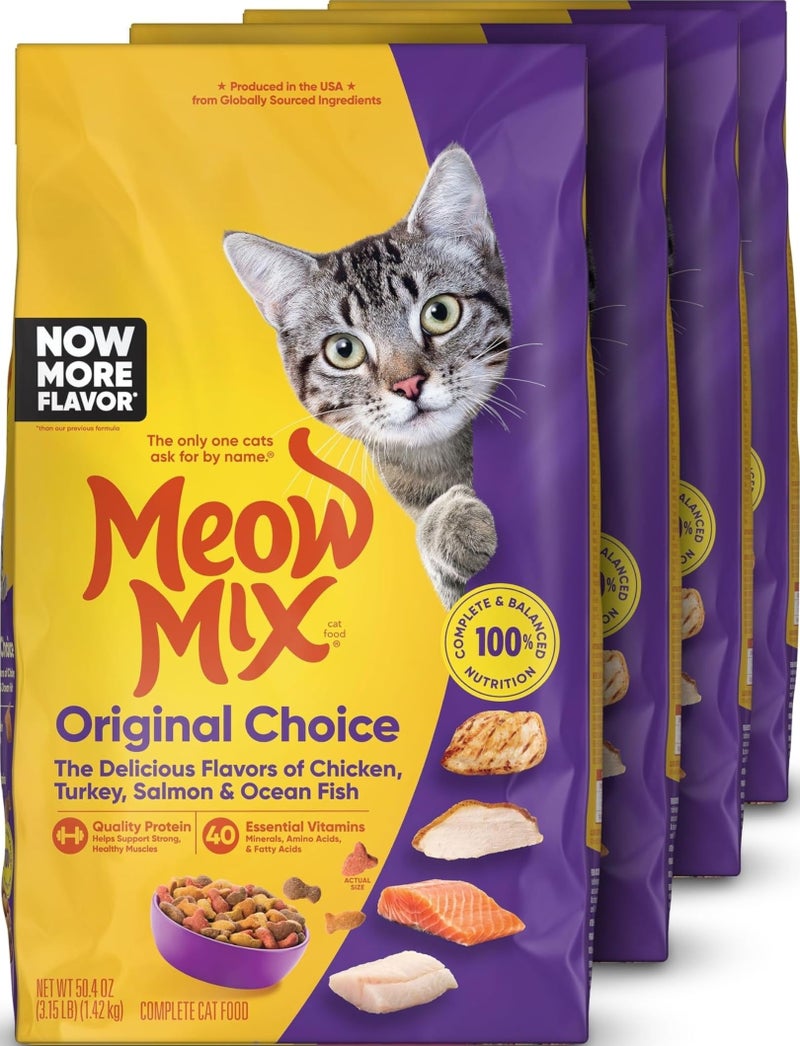 Meow Mix Original Choice Dry Cat Food 315 lb Bags - Image 3