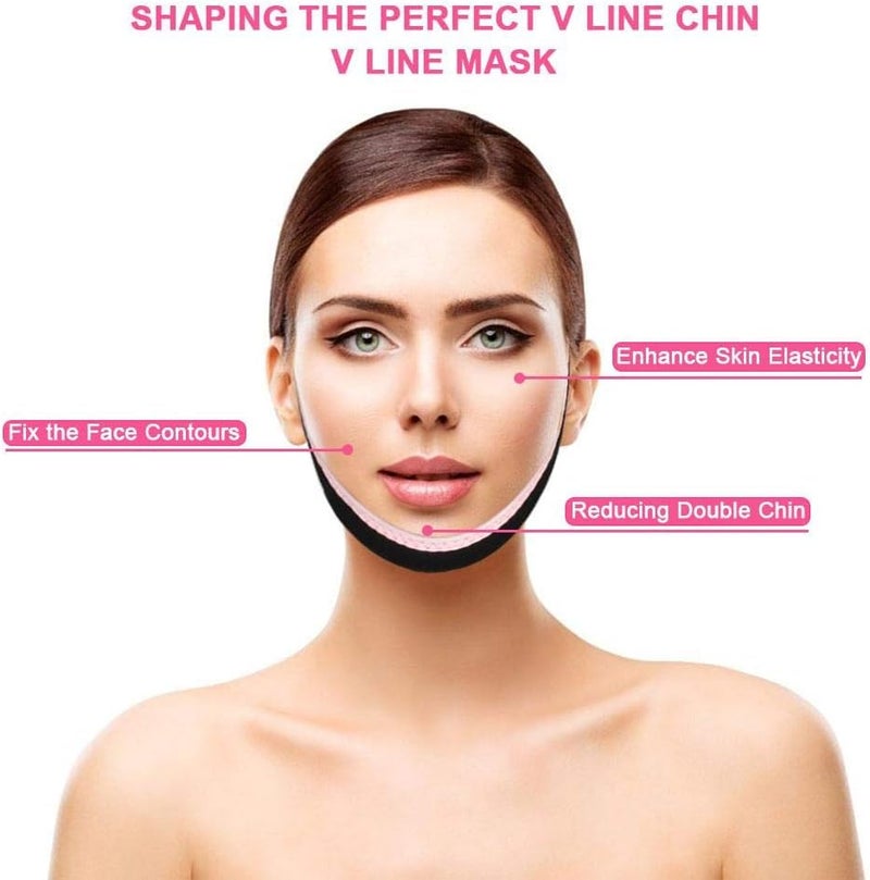 klarako Face Slimming Cheek Belt, Bandage Belt Mask Face-Lift Double Chin Skin Strap, Jaw Support Facial Lifting Strap Belt for V Face Line Slim - Image 5