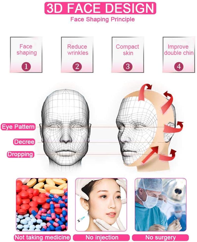 klarako Face Slimming Cheek Belt, Bandage Belt Mask Face-Lift Double Chin Skin Strap, Jaw Support Facial Lifting Strap Belt for V Face Line Slim - Image 1