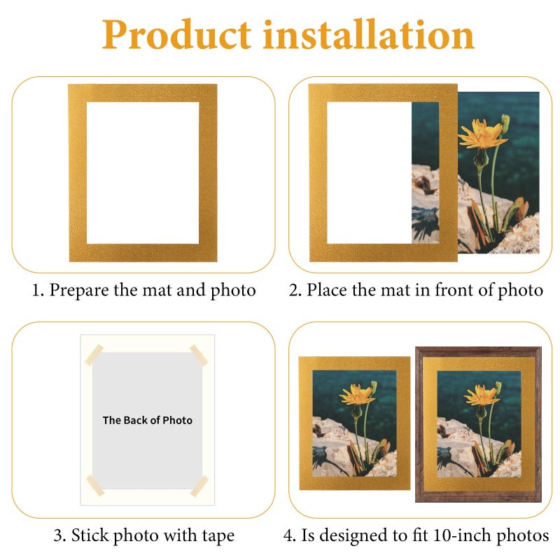 20 Pcs Picture Frame Mats Picture Matting Photo Mats Wall Picture Frames Photo Frames For Crafts Artworks - Image 4