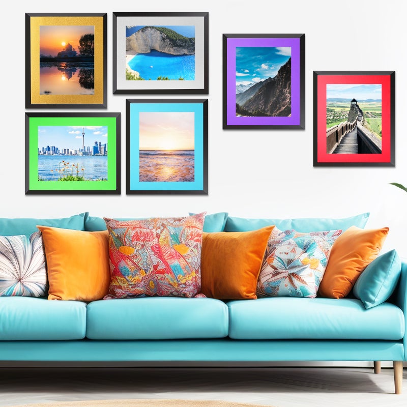 20 Pcs Picture Frame Mats Picture Matting Photo Mats Wall Picture Frames Photo Frames For Crafts Artworks - Image 2