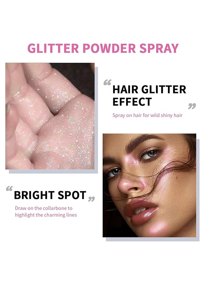 Ushas Shimmer Spray, Long-lasting Body Shimmer Spray 110 ml, Face And Body Pearlizing Setting Spray, Birthday Party Festival Shimmer #02 - Image 5