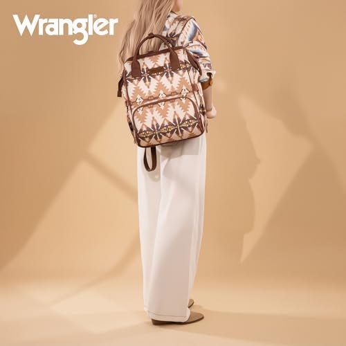 Wrangler Callie Diaper Bag Backpack with Stroller Straps Multifunction Baby Travel Bag WG2210-9110TN - Image 2
