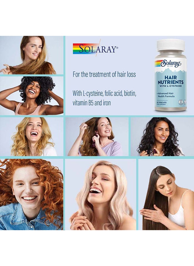 Solaray - Hair Nutrient V-Cap 60's 2's Value Pack - Image 1