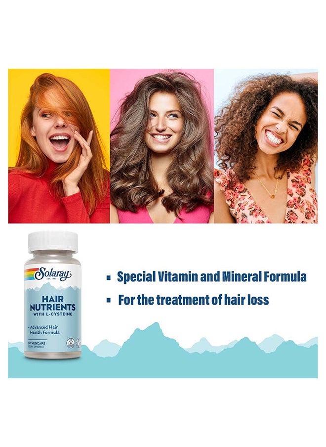 Solaray - Hair Nutrient V-Cap 60's 2's Value Pack - Image 1